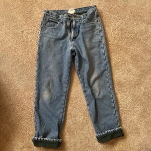L.L. Bean Women's Boyfriend Jeans in Blue